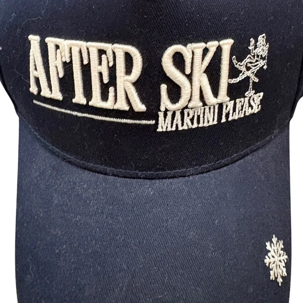 NWT Anthropologie KenzKustomz After Ski Martini Place Baseball Hat Cap Snapback